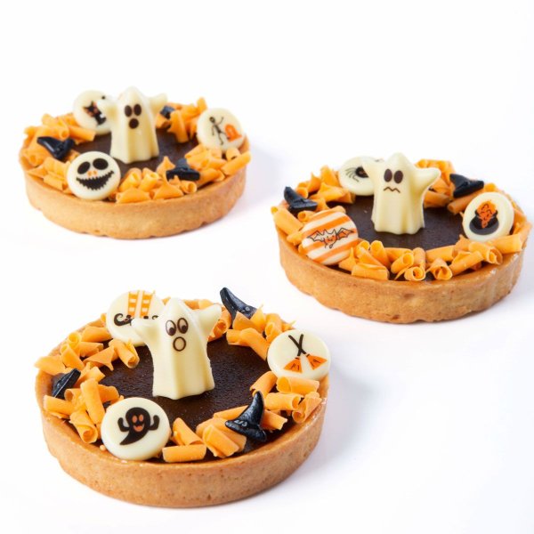 Schokoladendekoration für Halloween, Ø 2 cm - 25er-Packung Schokoladendekoration für Halloween, Ø 2 cm - 25er-Packung