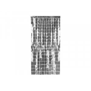 Vorhang/Hintergrund - Uni - Silber - 1 x 2 m