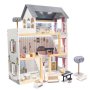 Puppenschrank aus MDF mit LED-Beleuchtung, 78 cm, weiß, inklusive 16 Möbelteilen - Bausatz Puppenschrank aus MDF mit LED-Beleuchtung, 78 cm, weiß, inklusive 16 Möbelteilen - Bausatz