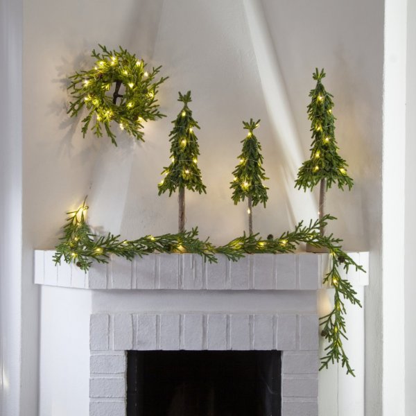 Weihnachtsbaumgirlande mit Zapfen - LED - Lummer Weihnachtsbaumgirlande mit Zapfen - LED - Lummer