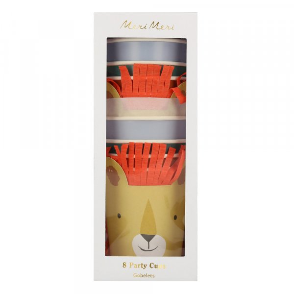 Pappbecher - Tiermotiv - 8er-Pack - 256 ml -