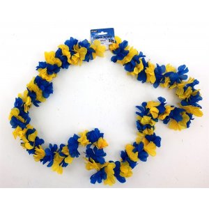 Hawaii Kranz/Boa/Girlande - Blau/Gelb - 85 cm Hawaii Kranz/Boa/Girlande - Blau/Gelb - 85 cm