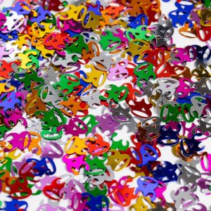 Tischkonfetti - Nummer 30 - Metallic-Farbmix - 14 Gramm Tischkonfetti - Nummer 30 - Metallic-Farbmix - 14 Gramm