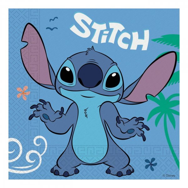Servietten - Stitch & Angel - Blau - 20er-Packung Servietten - Stitch & Angel - Blau - 20er-Packung