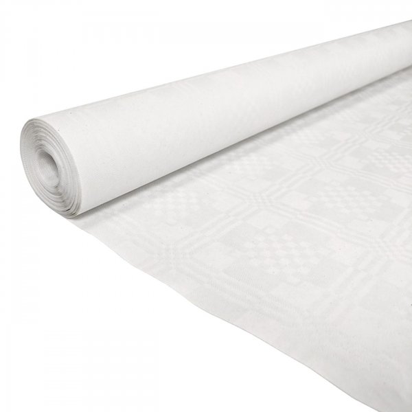 Tischdecke - Papier - Wei� - 119 cm breit - 10 Meter