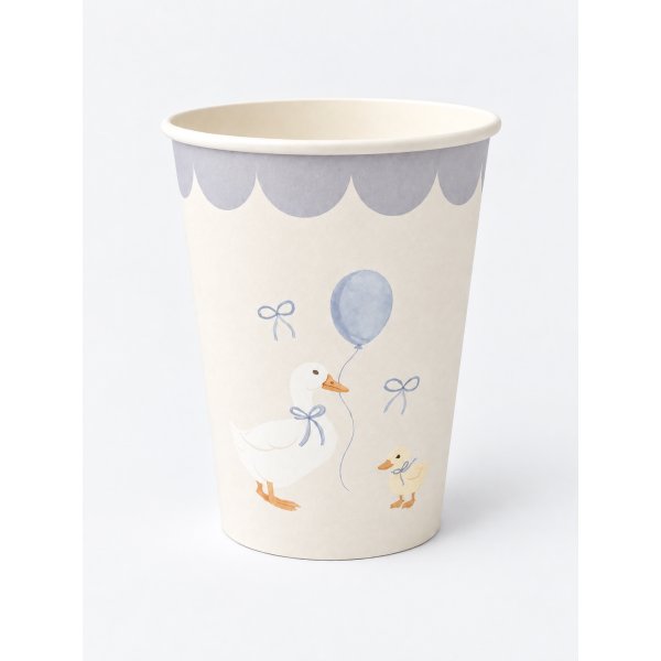 Pappbecher - Geburtstagsente - Lavendelblau - 8er-Pack Pappbecher - Geburtstagsente - Lavendelblau - 8er-Pack