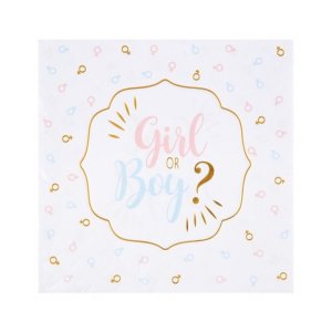 Servietten - Gender-Reveal-Party - 20er-Packung Servietten - Gender-Reveal-Party - 20er-Packung