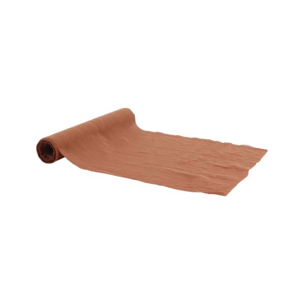 Tischläufer aus Stoff - Braun - 28 cm x 5 m Tischläufer aus Stoff - Braun - 28 cm x 5 m