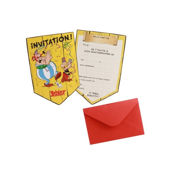 Einladungskarten - Asterix - 8 Stück Einladungskarten - Asterix - 8 Stück