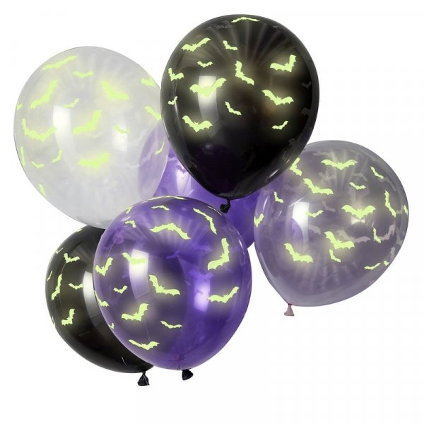 Leuchtballons - Let's get Batty - 6er-Pack Leuchtballons - Let's get Batty - 6er-Pack