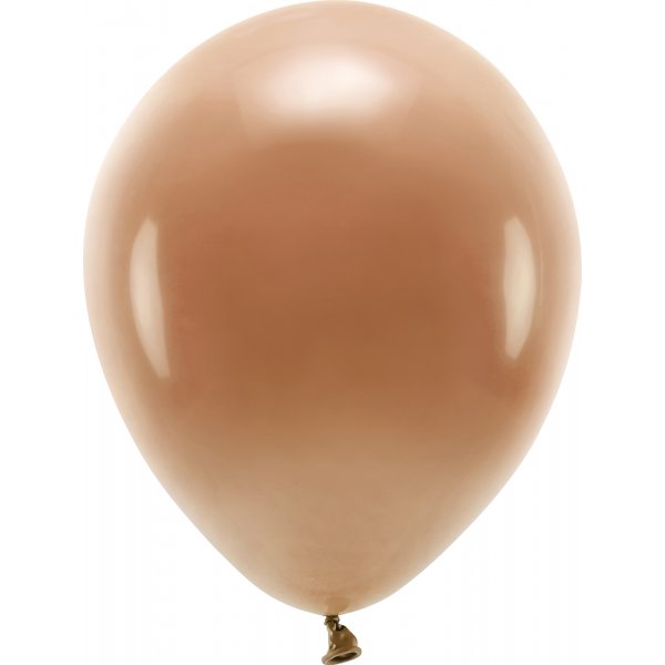 Einfarbige Luftballons - Eco 30 cm - Schokolade - 10er-Pack