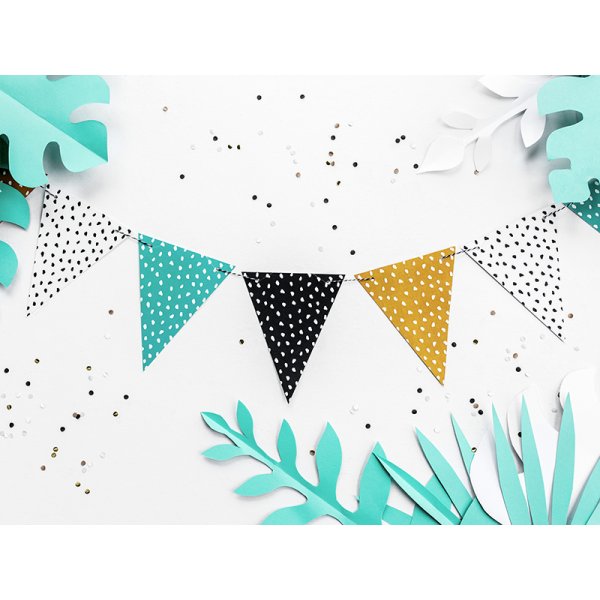 Wimpel - Punkte - Dinosaurier