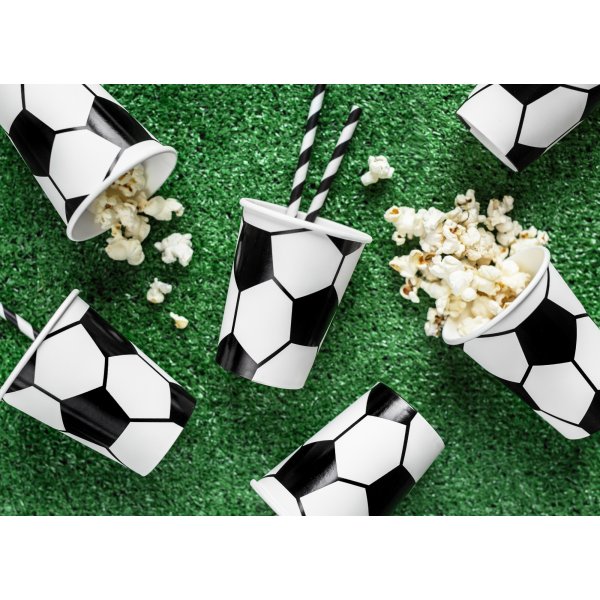 Pappbecher - Fußballparty - 6er-Pack