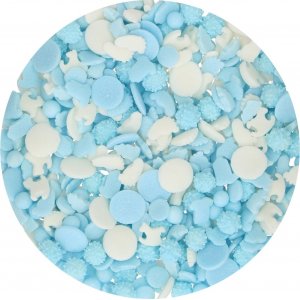 Sprinkles - Baby Blue Medley - Funcakes - 50 g Sprinkles - Baby Blue Medley - Funcakes - 50 g
