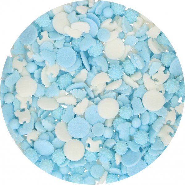 Sprinkles - Baby Blue Medley - Funcakes - 50 g Sprinkles - Baby Blue Medley - Funcakes - 50 g