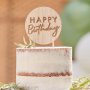 Tortenaufsatz - Holzkreis - Alles Gute zum Geburtstag