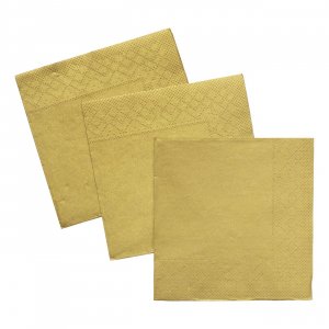 Kleine Servietten - Gold - 24 x 24 cm - 20er-Packung Kleine Servietten - Gold - 24 x 24 cm - 20er-Packung