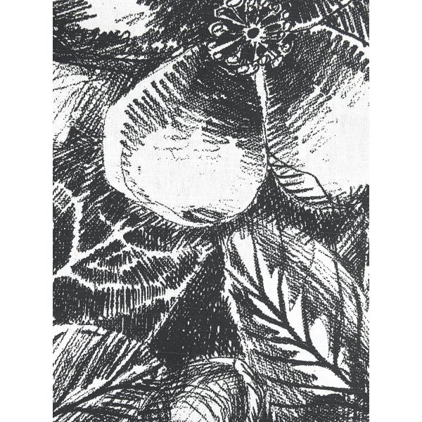 Sonia-Leinwand 140 x 250 cm - Schwarz/Wei