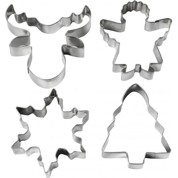 Ausstechformen - Weihnachtsmotiv - 4 Stk Ausstechformen - Weihnachtsmotiv - 4 Stk
