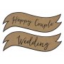 Schilder - Glückliches Paar/Hochzeit - 2er-Pack Schilder - Glückliches Paar/Hochzeit - 2er-Pack