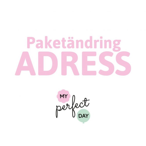 Paketänderung - Adresse/Empfänger Paketänderung - Adresse/Empfänger