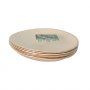 Palmblattteller - Pure - Rund - 23 cm - 6er-Pack