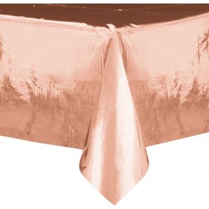Tischdecke - Kunststoff - Roségold - ca. 1,4 x 2,7 m Tischdecke - Kunststoff - Roségold - ca. 1,4 x 2,7 m