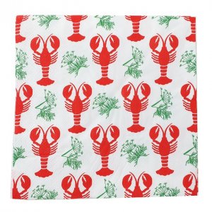 Servietten - Krabbenscheibe - Krabbe & Dill - 20er-Pack Servietten - Krabbenscheibe - Krabbe & Dill - 20er-Pack