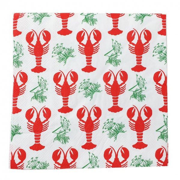 Servietten - Krabbenscheibe - Krabbe & Dill - 20er-Pack Servietten - Krabbenscheibe - Krabbe & Dill - 20er-Pack