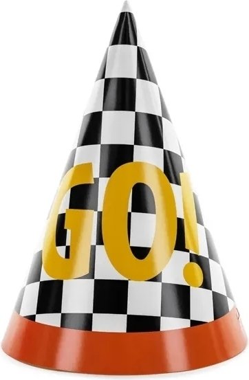Partyhüte - Racing - 6er-Pack Partyhüte - Racing - 6er-Pack
