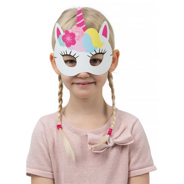 Masken - Einhorn - 6er-Pack