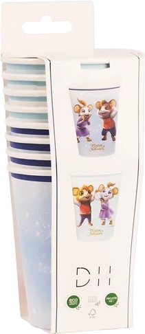 Pappbecher - Mickey & Helium - Partys - 8er-Pack