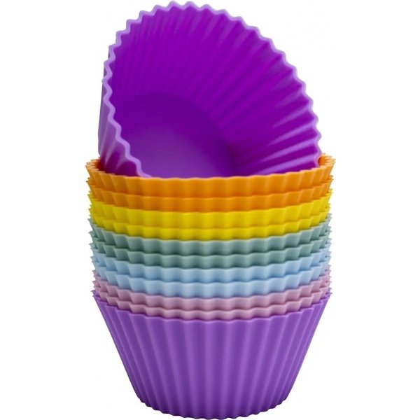 Silikonform - Muffinformen - Gemischte Farben Silikonform - Muffinformen - Gemischte Farben