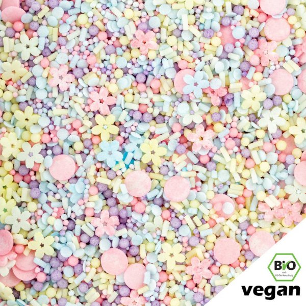 Streuselmischung - Superstreusel - Bio & vegan - Flower Power - 90 g Streuselmischung - Superstreusel - Bio & vegan - Flower Power - 90 g