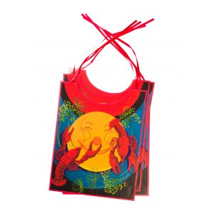 Krebslätzchen - Krebsmotiv - 4er-Pack (28,5 x 36,5 cm) Krebslätzchen - Krebsmotiv - 4er-Pack (28,5 x 36,5 cm)