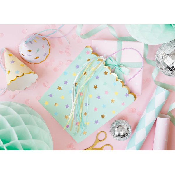 Partyhte - Pastellsterne - 6er-Pack