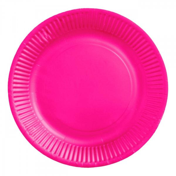 Pappteller - Rosa - 18 cm - 8er-Pack Pappteller - Rosa - 18 cm - 8er-Pack