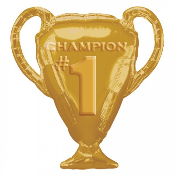 Folienballon - Champion Trophy - Gold