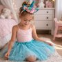 Einhornkostüm mit Tiara und Rock, Blau, 3-6 Jahre Einhornkostüm mit Tiara und Rock, Blau, 3-6 Jahre