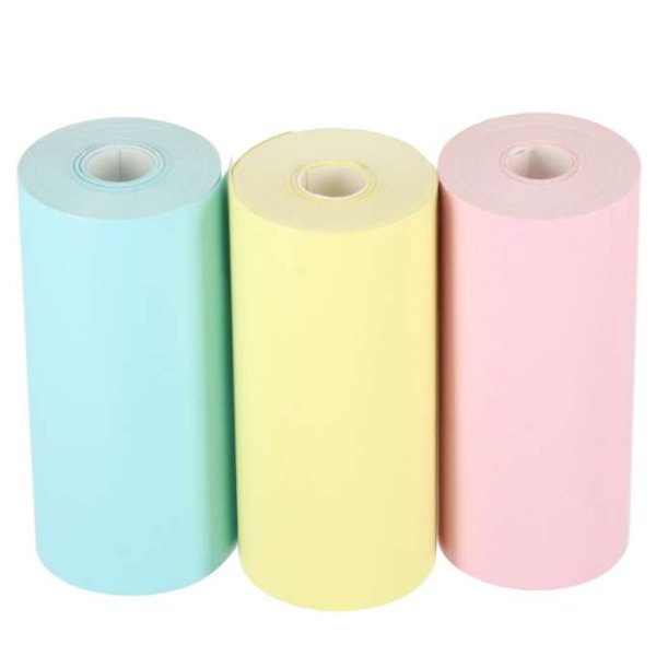 Thermopapierrollen, farbig, 5,7 cm x 3 m, 3er-Pack - BPA-frei Thermopapierrollen, farbig, 5,7 cm x 3 m, 3er-Pack - BPA-frei