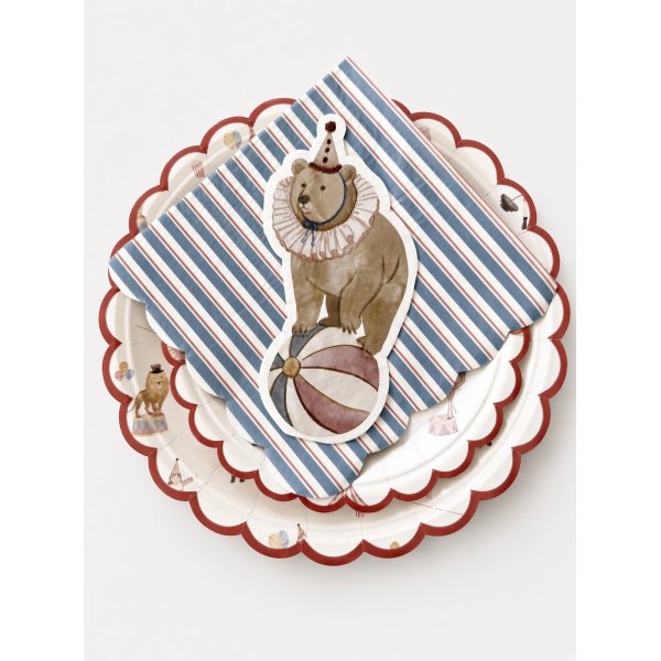 Servietten - Zirkus - Lavendelblau - 16er-Packung Servietten - Zirkus - Lavendelblau - 16er-Packung