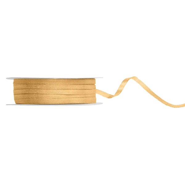 Satinband - Hellhonig - 3 mm - 50 Meter Satinband - Hellhonig - 3 mm - 50 Meter