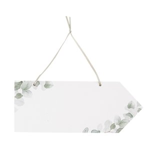 Schild - Weiß mit Details - 25 x 10 cm Schild - Weiß mit Details - 25 x 10 cm