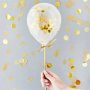 Mini-Konfetti-Luftballons - 5er-Pack - Gold Mini-Konfetti-Luftballons - 5er-Pack - Gold