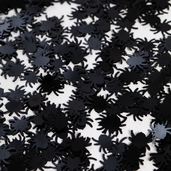 Tischkonfetti - Schwarze Spinnen - 14 g Tischkonfetti - Schwarze Spinnen - 14 g