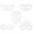 Partymasken - DIY - Theater - 16er-Pack
