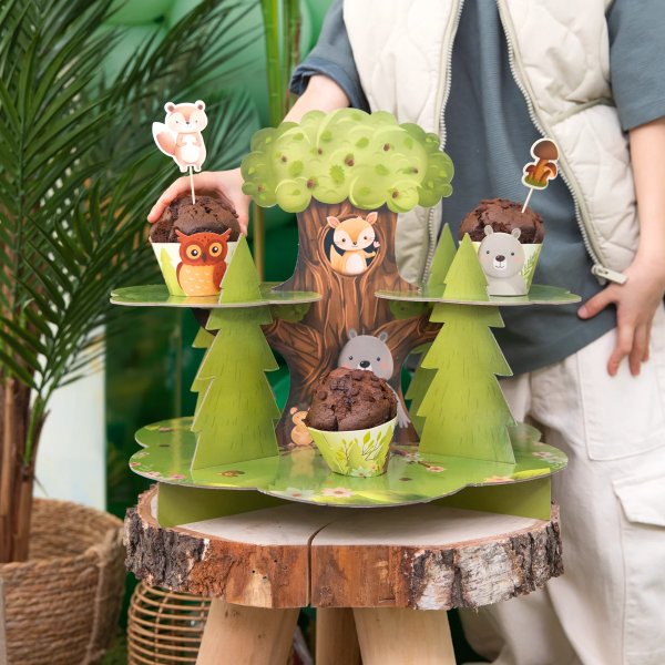 Cupcake-Ständer - Freunde des Waldes - 40 x 32 cm Cupcake-Ständer - Freunde des Waldes - 40 x 32 cm
