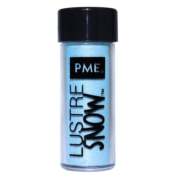 Essbarer Glitzer - Hellblau - Edible Lustre Snow - PME - 10 g Essbarer Glitzer - Hellblau - Edible Lustre Snow - PME - 10 g