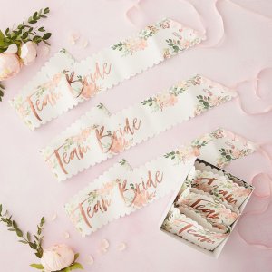 Schärpe - Blumenhenne - Team Bride - 6er-Pack Schärpe - Blumenhenne - Team Bride - 6er-Pack