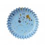 Muffinformen - Folie - Blau/Goldspritzer - 30er-Pack